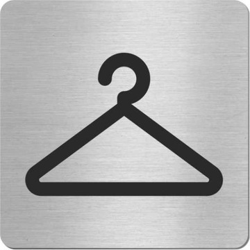Tabliczka SZATNIA piktogram inox STAL NIERDZEWNA