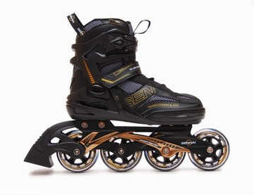 Łyżworolki alumin płoza rozm 41 Koła PU 80mm ABEC7