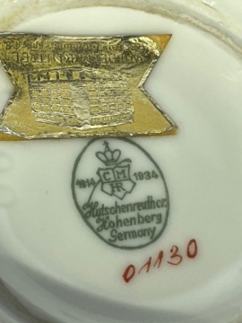 Hutschenreuther Hohenberg Германия кобальтовая ваза