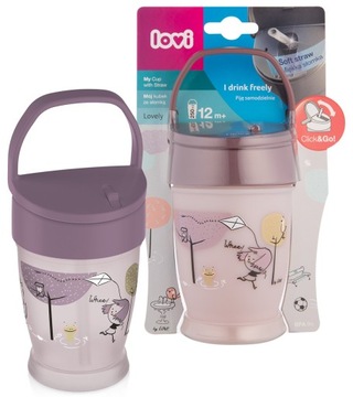 LOVI KUBEK ZE SŁOMKĄ I UCHWYTEM JUNIOR 250 ML