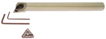 ПОВОРОТНЫЙ НОЖ РАСТОЧНАЯ ОПРАВКА S20R MTJNR 16 + 3 ПЛАСТИНЫ TNMG TNMM 1604 FI 20 L 200 мм