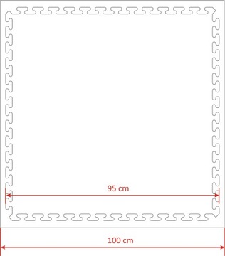 PUZZLE ЗАЩИТНЫЙ КОВРИК ДЛЯ БАССЕЙНА, ТОЛСТАЯ ПЕНА 2см НАБОР 2шт/2м2