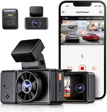 Видеорегистратор Vantrue E3, автомобильная камера, полный набор из 3 камер
