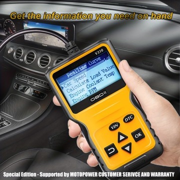 Skaner OBD2 MOTOPOWER MP69033: Błyskawicznie diagnozuj usterki silnika w