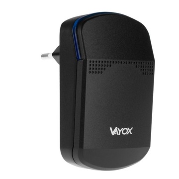БЕСПРОВОДНОЙ ДВЕРНОЙ ЗВОНОК ДЛЯ ВОРОТ, БЕЗ БАТАРЕИ, ВЫСОКОГО ДЕЙСТВИЯ, ЧЕРНЫЙ VAYOX
