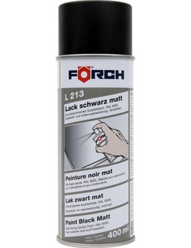 FORCH L213 LAKIER WYSOKOJAKOŚCIOWY FARBA SPRAY CZARNY MAT 400ML