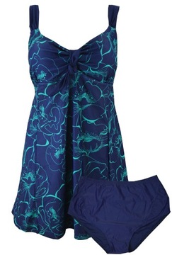 Strój kąpielowy Tankini plus size 50/52 5XL skaza