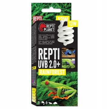 ŻARÓWKA UVB 2 13W TERRARIUM REPTI PLANE RAINFOREST