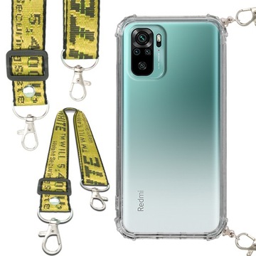 Etui Antishock Smycz Żółta Do XIAOMI REDMI NOTE 10