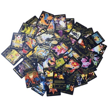 ИГРОВЫЕ КАРТЫ POKEMON, ЧЕРНЫЕ, НАБОР ИЗ 55 ШТ.