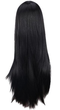 ЧЕРНЫЙ ДЕТСКИЙ ПАРИК ASHA WIG WISH ПЛАТЬЕ С ДЛИННЫМИ ВОЛОСАМИ НАряд
