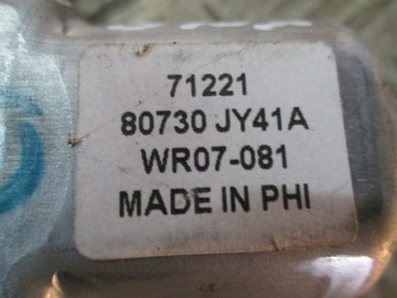 MOTOREK OKNO PRAVÝ PŘEDNÍ RENAULT KOLEOS 07- 80730JY41A