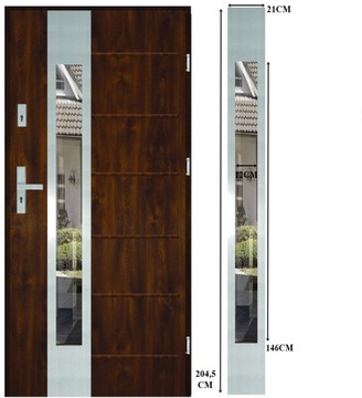 ПОЛЬСКИЕ ВНЕШНИЕ СТАЛЬНЫЕ ДВЕРИ INOX 16-T5 72MM 100CM UD 1.3