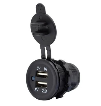 АВТОМОБИЛЬНОЕ ЗАРЯДНОЕ УСТРОЙСТВО 2x USB 1A + 2.1A ПАНЕЛЬ ПРИкуривателя 3.1A