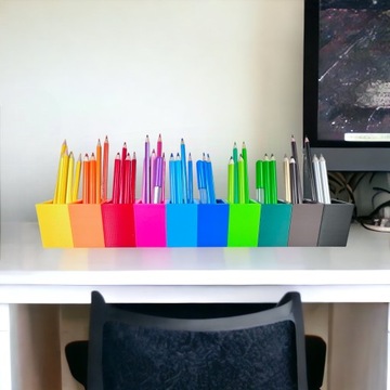 Sorter na kredki Organizer na biurko 12 kol Prezent na urodziny Montessori