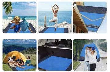 Пляжный коврик для пикника 210 x 200 Синий XXL