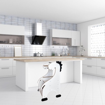 KITCHEN HELPER кухонный помощник табурет DINO белый МДФ SAFE