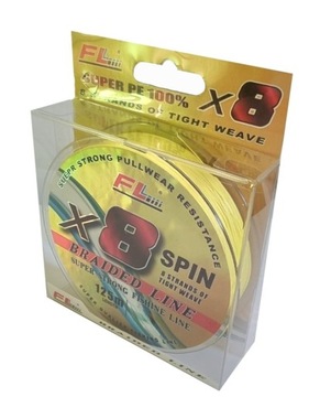 Plecionka X8 żółta 0,20 Spinning szczupak sandacz