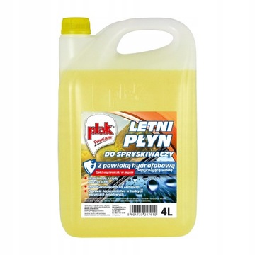 PŁYN LETNI SPRYSKIWACZY Z POWŁOKĄ HYDROFOBOWĄ 4L