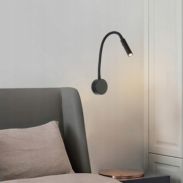 Светодиодные лампы для чтения, настенный светильник с гибким