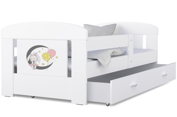 Łóżko dziecięce 140x80 szuflada + materac FILIP