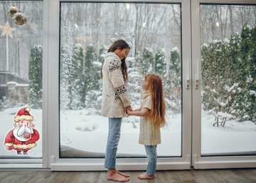 Naklejka ŚWIĄTECZNA na okno GWIAZDOR nr. 2