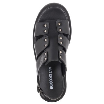 Buty Damskie Sandały na Koturnie Altercore Maryam Vegan Black Czarne