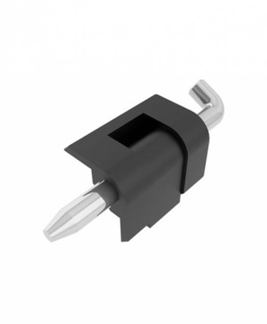Zawias narożny ZnAl czarny 1.5- 2 mm- ESERS