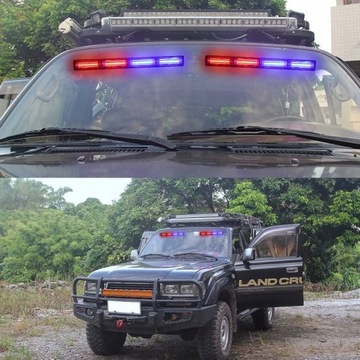 Светодиодная стробоскопическая лампа длиной 59 см, аварийная вспышка 12 В