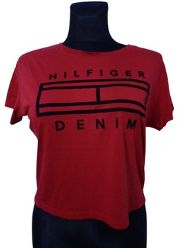 T SHIRT DAMSKI TOMMY HILFIGER DENIM S/M BAWEŁNA