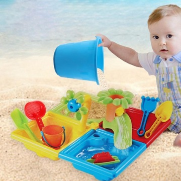 24 sztuki zabawek sensorycznych do zabawy w piasku i wody