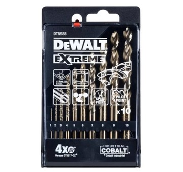 WIERTŁA KOBALTOWE DEWALT EXTREME COBALT 10 szt.