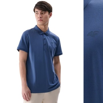 KOSZULKA MĘSKA POLO 4F T-SHIRT PODKOSZULEK BLUZKA SPORTOWA NA CO DZIEŃ
