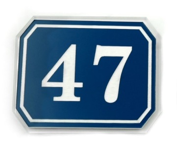 numerki NUMEREK NA DRZWI hotel 5x4 + PLEKSI 10 szt