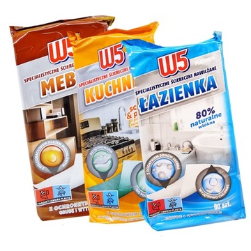 ZESTAW ŚCIERECZKI NAWILŻANE DO CZYSZCZENIA W5