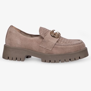 КОЖАНЫЕ ЛОФЕРЫ ЖЕНСКИЕ ПЛ ОБУВЬ С ДЕКОРАЦИЕЙ r 37