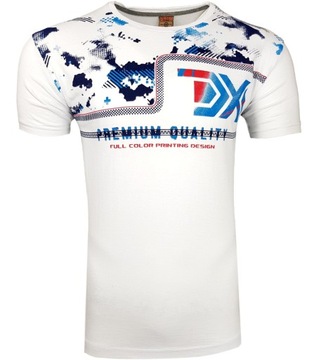 KOSZULKA MĘSKA T-SHIRT BIAŁY _ T557 _ r. XL