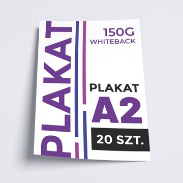 Plakat A2 - papier Whiteback 150 g KREATOR PROJEKTÓW ONLINE - 20 szt.
