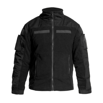 Polar Bluza polarowa taktyczna rozpinana bez kaptura MFH Combat Czarna XXL