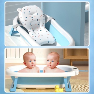 СКЛАДНАЯ СИЛИКОНОВАЯ БОЯ С ЖК-ТЕРМОМЕТРОМ + ПОДУШКА НА ПОДГОЛОВНИК ВАННА