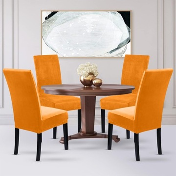 УНИВЕРСАЛЬНЫЙ ЧЕХОЛ НА СТУЛ Велюровые чехлы на стулья ТЕМНО-СИНИЙ