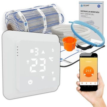 Mata grzewcza 160W/m2 Termostat WiFi Zestaw 3m2