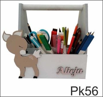Органайзер, подставка для мелков, 100% ДЕРЕВО, имя