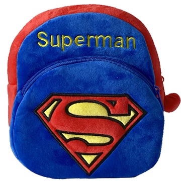 SUPERMAN PLECAK PLUSZOWY DO PRZEDSZKOLA WYCIECZKĘ