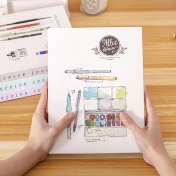 Альбом для рисования Allie Spencer Watercolor Soul B5, толстый, 128 листов