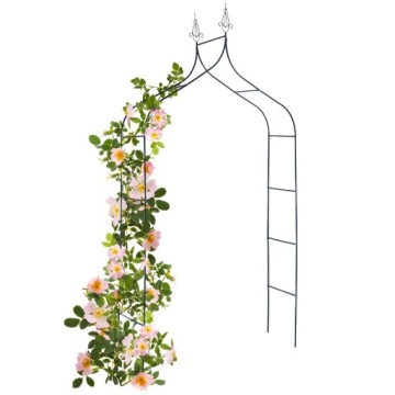 МЕТАЛЛИЧЕСКАЯ САДОВАЯ ПЕРГОЛА 255см АРКА ПОДДЕРЖКА ЦВЕТОВ ДЛЯ РОЗ И ВЗЛЕТНИХ РАСТЕНИЙ