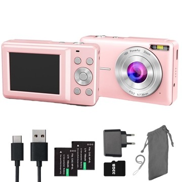 APARAT CYFROWY HD 1080P 44 MP KARTA 32GB 16-KROTNY ZOOM CYFROWY