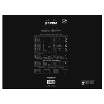 Блокнот DotPad - Родиа - черный, А3+