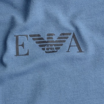 Emporio Armani t-shirt męski niebieski logo S