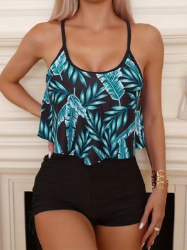 КУПАЛЬНИК ИЗ ДВУХ ЧАСТЕЙ УДОБНЫЕ ЭЛАСТИЧНЫЕ ШОРТЫ M11 РАЗМЕР ПЛЮС L 40